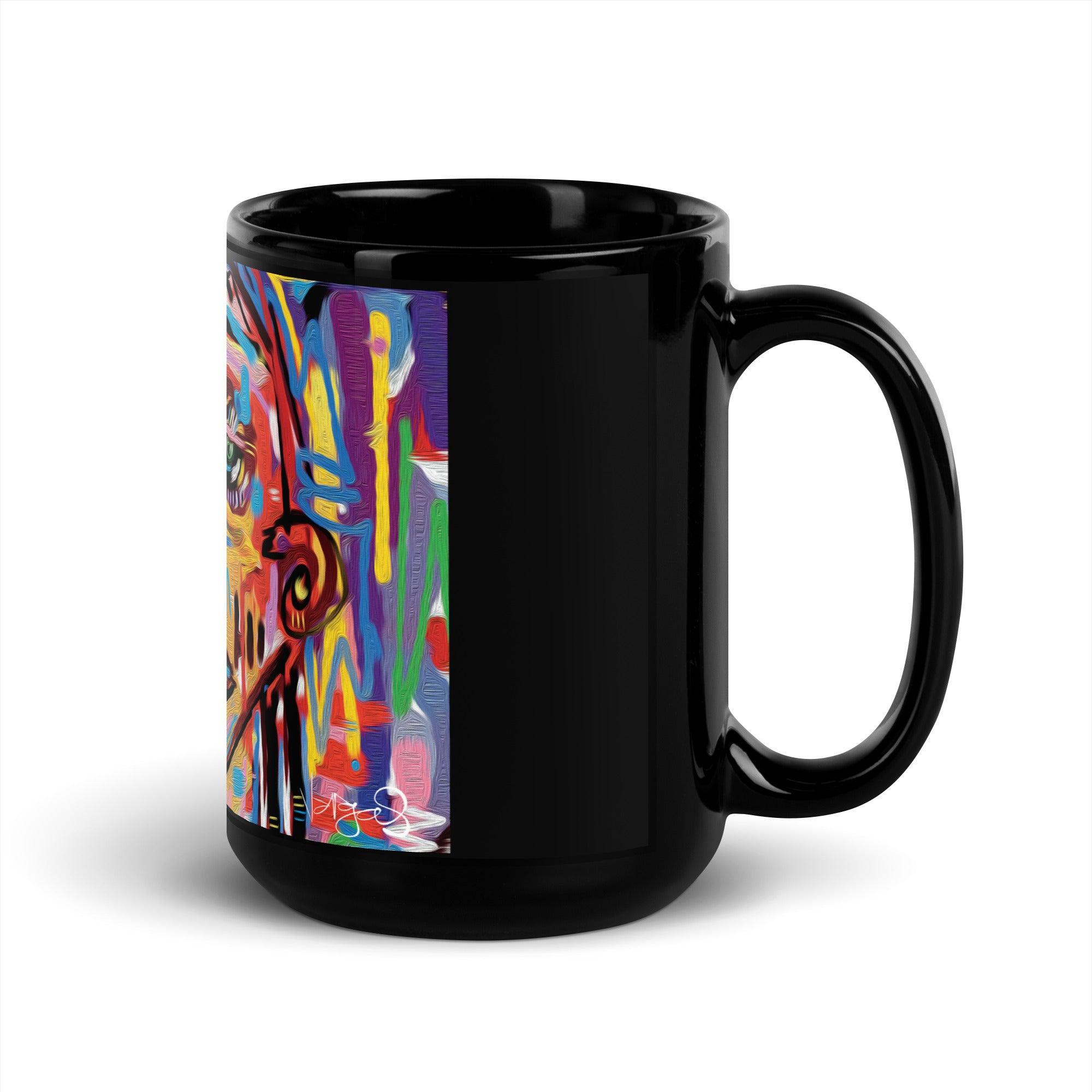 Zenith | Black Glossy 15oz Mug - MichaelVargas.Art
